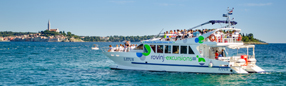 Book your accommodation in Rovinj and get 30% discount on various boat tours.