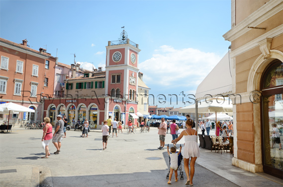 Sights in the Old Town of Rovinj - The Town Clock